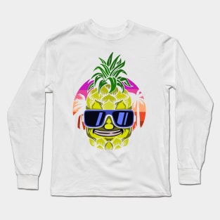 Pineapple Beach Vintage Design Long Sleeve T-Shirt